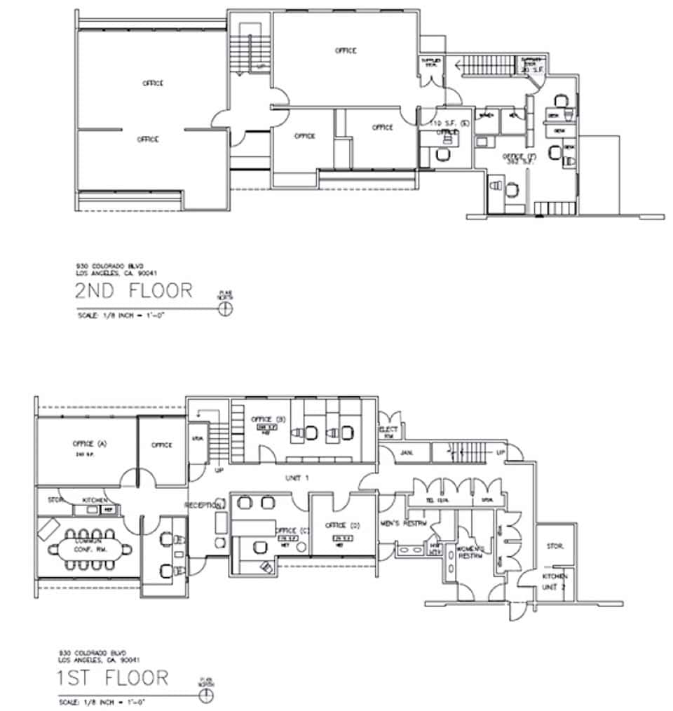 930 Colorado Blvd. - Floor Plan