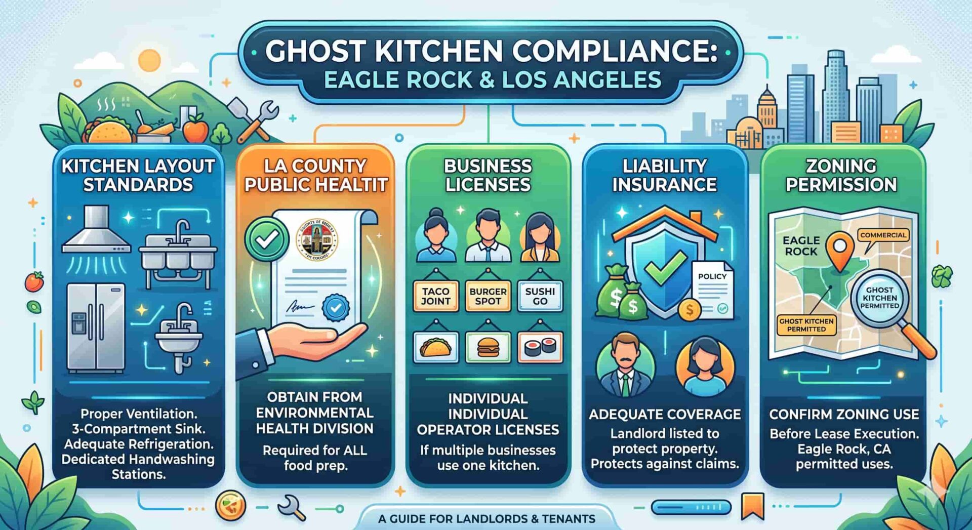 Make Your Ghost Kitchen Lease in Eagle Rock Work for You