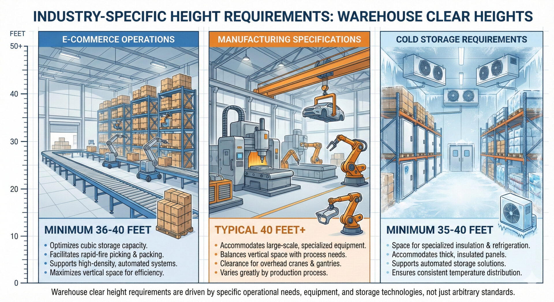 industry specific height requirements